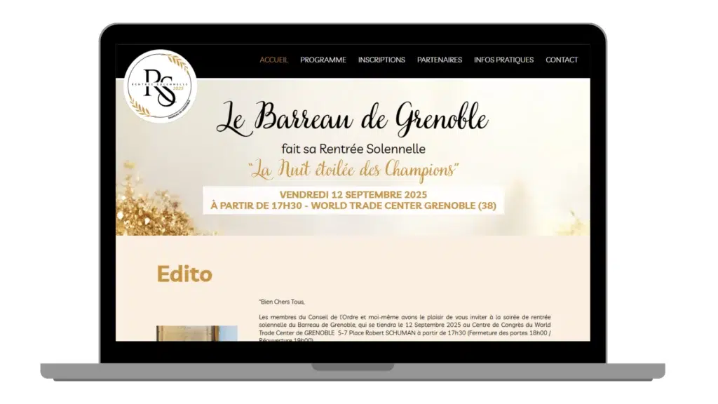 Le Cabinet adeo se voit confier l’organisation de « la Rentrée Solennelle du Barreau de Grenoble » sur le thème « La Nuit Étoilée des Champions »